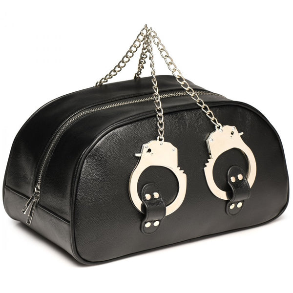 Master Series Cuffed and Loaded Travel Bag with Handcuff Handles - Extreme Toyz Singapore - https://extremetoyz.com.sg - Sex Toys and Lingerie Online Store - Bondage Gear / Vibrators / Electrosex Toys / Wireless Remote Control Vibes / Sexy Lingerie and Role Play / BDSM / Dungeon Furnitures / Dildos and Strap Ons  / Anal and Prostate Massagers / Anal Douche and Cleaning Aide / Delay Sprays and Gels / Lubricants and more...