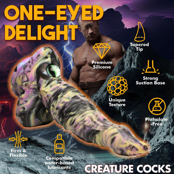 Creature Cocks Cyclops Monster Silicone Dildo  - Extreme Toyz Singapore - https://extremetoyz.com.sg - Sex Toys and Lingerie Online Store - Bondage Gear / Vibrators / Electrosex Toys / Wireless Remote Control Vibes / Sexy Lingerie and Role Play / BDSM / Dungeon Furnitures / Dildos and Strap Ons  / Anal and Prostate Massagers / Anal Douche and Cleaning Aide / Delay Sprays and Gels / Lubricants and more...