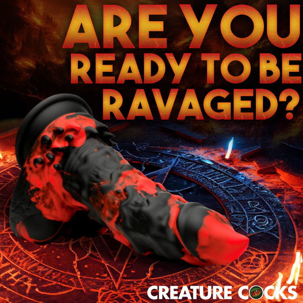 Creature Cocks Fire Demon Monster Silicone Dildo - Extreme Toyz Singapore - https://extremetoyz.com.sg - Sex Toys and Lingerie Online Store - Bondage Gear / Vibrators / Electrosex Toys / Wireless Remote Control Vibes / Sexy Lingerie and Role Play / BDSM / Dungeon Furnitures / Dildos and Strap Ons  / Anal and Prostate Massagers / Anal Douche and Cleaning Aide / Delay Sprays and Gels / Lubricants and more...