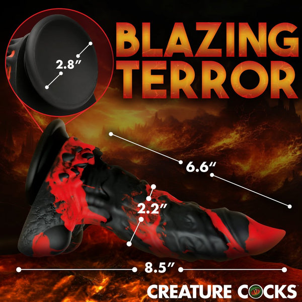 Creature Cocks Fire Demon Monster Silicone Dildo - Extreme Toyz Singapore - https://extremetoyz.com.sg - Sex Toys and Lingerie Online Store - Bondage Gear / Vibrators / Electrosex Toys / Wireless Remote Control Vibes / Sexy Lingerie and Role Play / BDSM / Dungeon Furnitures / Dildos and Strap Ons  / Anal and Prostate Massagers / Anal Douche and Cleaning Aide / Delay Sprays and Gels / Lubricants and more...