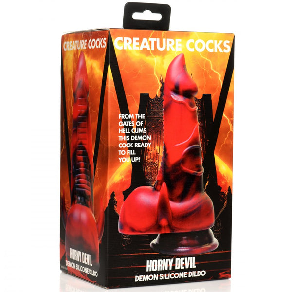 Creature Cocks Horny Devil Demon Silicone Dildo - Extreme Toyz Singapore - https://extremetoyz.com.sg - Sex Toys and Lingerie Online Store - Bondage Gear / Vibrators / Electrosex Toys / Wireless Remote Control Vibes / Sexy Lingerie and Role Play / BDSM / Dungeon Furnitures / Dildos and Strap Ons  / Anal and Prostate Massagers / Anal Douche and Cleaning Aide / Delay Sprays and Gels / Lubricants and more...