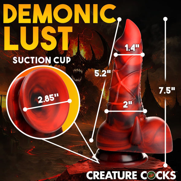 Creature Cocks Horny Devil Demon Silicone Dildo - Extreme Toyz Singapore - https://extremetoyz.com.sg - Sex Toys and Lingerie Online Store - Bondage Gear / Vibrators / Electrosex Toys / Wireless Remote Control Vibes / Sexy Lingerie and Role Play / BDSM / Dungeon Furnitures / Dildos and Strap Ons  / Anal and Prostate Massagers / Anal Douche and Cleaning Aide / Delay Sprays and Gels / Lubricants and more...