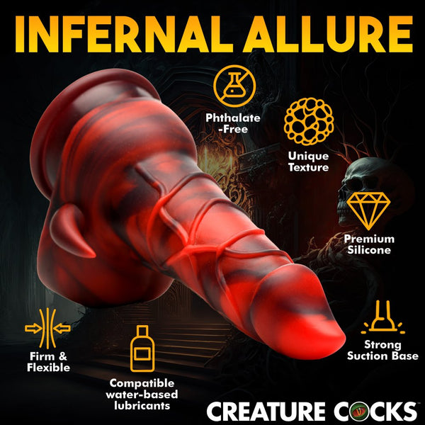 Creature Cocks Horny Devil Demon Silicone Dildo - Extreme Toyz Singapore - https://extremetoyz.com.sg - Sex Toys and Lingerie Online Store - Bondage Gear / Vibrators / Electrosex Toys / Wireless Remote Control Vibes / Sexy Lingerie and Role Play / BDSM / Dungeon Furnitures / Dildos and Strap Ons  / Anal and Prostate Massagers / Anal Douche and Cleaning Aide / Delay Sprays and Gels / Lubricants and more...