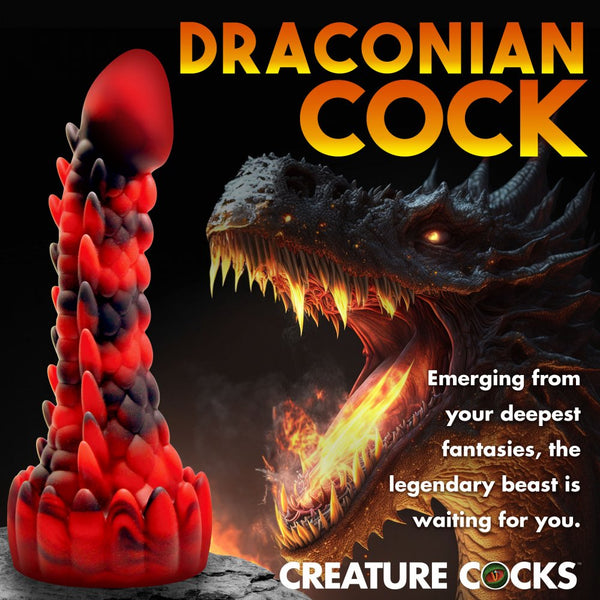Creature Cocks Demon Rising Scaly Dragon Silicone Dildo - Extreme Toyz Singapore - https://extremetoyz.com.sg - Sex Toys and Lingerie Online Store - Bondage Gear / Vibrators / Electrosex Toys / Wireless Remote Control Vibes / Sexy Lingerie and Role Play / BDSM / Dungeon Furnitures / Dildos and Strap Ons  / Anal and Prostate Massagers / Anal Douche and Cleaning Aide / Delay Sprays and Gels / Lubricants and more...
