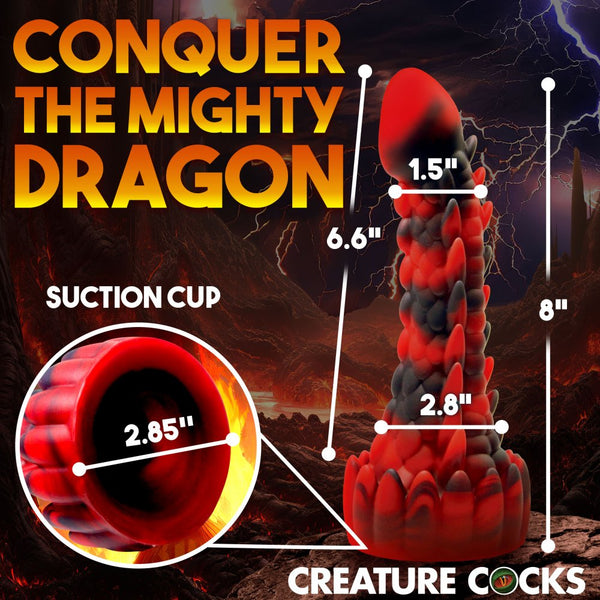 Creature Cocks Demon Rising Scaly Dragon Silicone Dildo - Extreme Toyz Singapore - https://extremetoyz.com.sg - Sex Toys and Lingerie Online Store - Bondage Gear / Vibrators / Electrosex Toys / Wireless Remote Control Vibes / Sexy Lingerie and Role Play / BDSM / Dungeon Furnitures / Dildos and Strap Ons / Anal and Prostate Massagers / Anal Douche and Cleaning Aide / Delay Sprays and Gels / Lubricants and more...