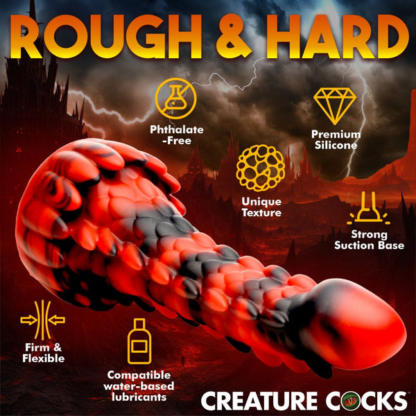 Creature Cocks Demon Rising Scaly Dragon Silicone Dildo - Extreme Toyz Singapore - https://extremetoyz.com.sg - Sex Toys and Lingerie Online Store - Bondage Gear / Vibrators / Electrosex Toys / Wireless Remote Control Vibes / Sexy Lingerie and Role Play / BDSM / Dungeon Furnitures / Dildos and Strap Ons / Anal and Prostate Massagers / Anal Douche and Cleaning Aide / Delay Sprays and Gels / Lubricants and more...