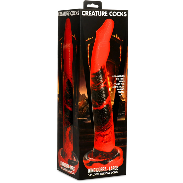 King Cobra 14" Silicone Dildo - Large