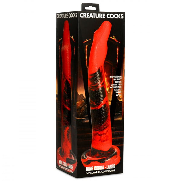 Creature Cocks King Cobra 14" Silicone Dildo - Large - Extreme Toyz Singapore - https://extremetoyz.com.sg - Sex Toys and Lingerie Online Store - Bondage Gear / Vibrators / Electrosex Toys / Wireless Remote Control Vibes / Sexy Lingerie and Role Play / BDSM / Dungeon Furnitures / Dildos and Strap Ons  / Anal and Prostate Massagers / Anal Douche and Cleaning Aide / Delay Sprays and Gels / Lubricants and more...