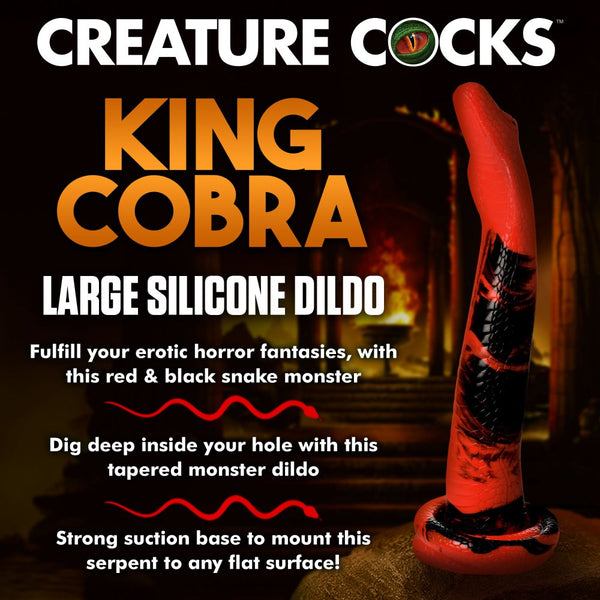 Creature Cocks King Cobra 14" Silicone Dildo - Large - Extreme Toyz Singapore - https://extremetoyz.com.sg - Sex Toys and Lingerie Online Store - Bondage Gear / Vibrators / Electrosex Toys / Wireless Remote Control Vibes / Sexy Lingerie and Role Play / BDSM / Dungeon Furnitures / Dildos and Strap Ons  / Anal and Prostate Massagers / Anal Douche and Cleaning Aide / Delay Sprays and Gels / Lubricants and more...