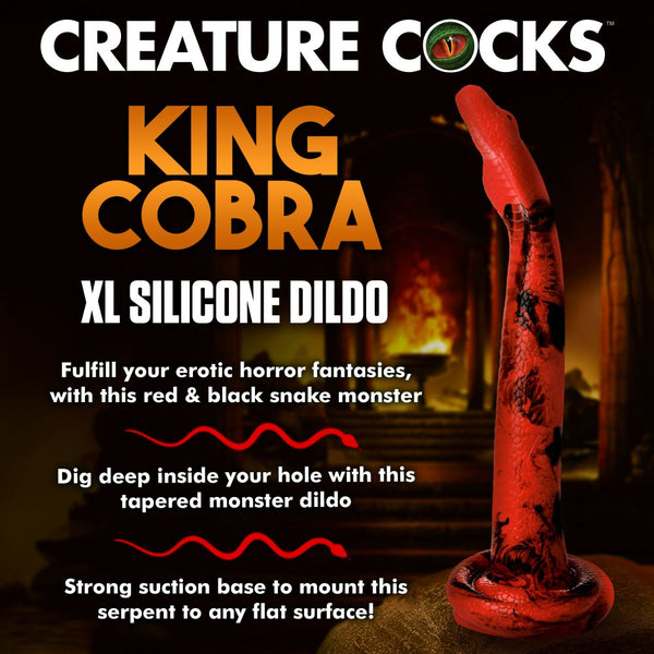 Creature Cocks King Cobra 18" Silicone Dildo - XL - Extreme Toyz Singapore - https://extremetoyz.com.sg - Sex Toys and Lingerie Online Store - Bondage Gear / Vibrators / Electrosex Toys / Wireless Remote Control Vibes / Sexy Lingerie and Role Play / BDSM / Dungeon Furnitures / Dildos and Strap Ons  / Anal and Prostate Massagers / Anal Douche and Cleaning Aide / Delay Sprays and Gels / Lubricants and more...