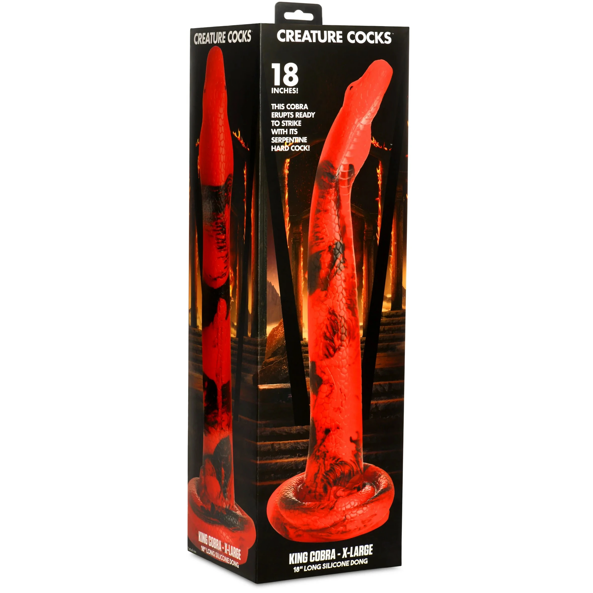 King Cobra 18" Silicone Dildo - XL