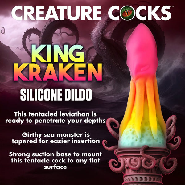 Creature Cocks King Kraken Silicone Dildo - Extreme Toyz Singapore - https://extremetoyz.com.sg - Sex Toys and Lingerie Online Store - Bondage Gear / Vibrators / Electrosex Toys / Wireless Remote Control Vibes / Sexy Lingerie and Role Play / BDSM / Dungeon Furnitures / Dildos and Strap Ons  / Anal and Prostate Massagers / Anal Douche and Cleaning Aide / Delay Sprays and Gels / Lubricants and more...