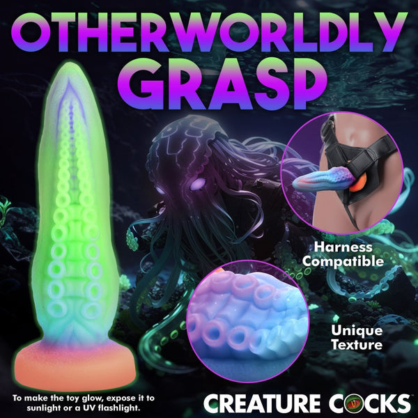 Creature Cocks Tenta-Cock Glow-in-the-Dark Silicone Dildo  - Extreme Toyz Singapore - https://extremetoyz.com.sg - Sex Toys and Lingerie Online Store - Bondage Gear / Vibrators / Electrosex Toys / Wireless Remote Control Vibes / Sexy Lingerie and Role Play / BDSM / Dungeon Furnitures / Dildos and Strap Ons  / Anal and Prostate Massagers / Anal Douche and Cleaning Aide / Delay Sprays and Gels / Lubricants and more...