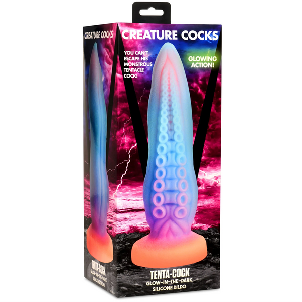 Tenta-Cock Glow-in-the-Dark Silicone Dildo