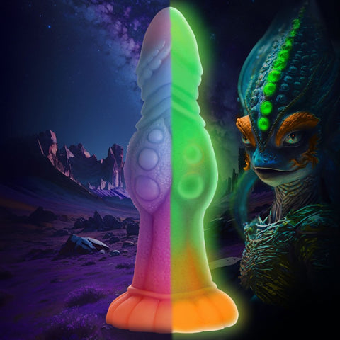 Creature Cocks Galactic Cock Alien Creature Glow-in-the-Dark Silicone Dildo - Extreme Toyz Singapore - https://extremetoyz.com.sg - Sex Toys and Lingerie Online Store - Bondage Gear / Vibrators / Electrosex Toys / Wireless Remote Control Vibes / Sexy Lingerie and Role Play / BDSM / Dungeon Furnitures / Dildos and Strap Ons  / Anal and Prostate Massagers / Anal Douche and Cleaning Aide / Delay Sprays and Gels / Lubricants and more...