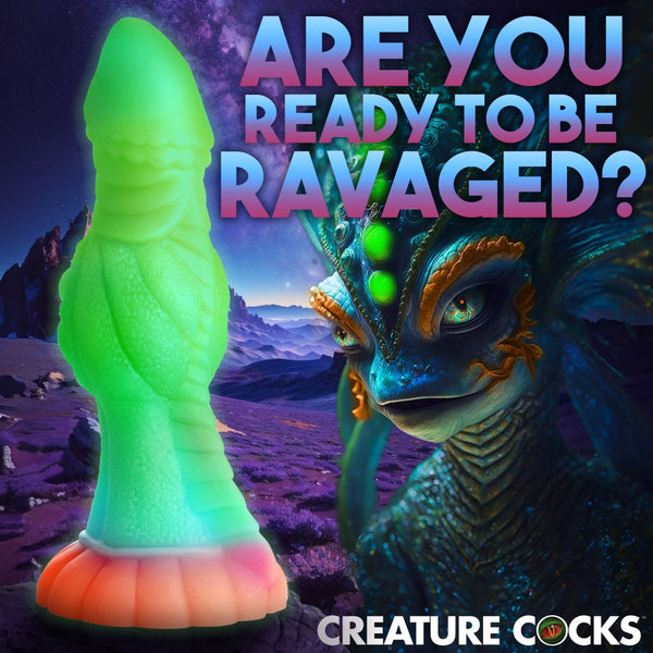 Creature Cocks Galactic Cock Alien Creature Glow-in-the-Dark Silicone Dildo - Extreme Toyz Singapore - https://extremetoyz.com.sg - Sex Toys and Lingerie Online Store - Bondage Gear / Vibrators / Electrosex Toys / Wireless Remote Control Vibes / Sexy Lingerie and Role Play / BDSM / Dungeon Furnitures / Dildos and Strap Ons  / Anal and Prostate Massagers / Anal Douche and Cleaning Aide / Delay Sprays and Gels / Lubricants and more...