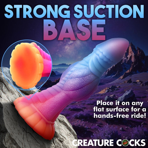 Creature Cocks Galactic Cock Alien Creature Glow-in-the-Dark Silicone Dildo - Extreme Toyz Singapore - https://extremetoyz.com.sg - Sex Toys and Lingerie Online Store - Bondage Gear / Vibrators / Electrosex Toys / Wireless Remote Control Vibes / Sexy Lingerie and Role Play / BDSM / Dungeon Furnitures / Dildos and Strap Ons  / Anal and Prostate Massagers / Anal Douche and Cleaning Aide / Delay Sprays and Gels / Lubricants and more...