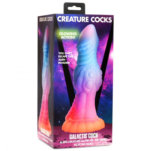 Creature Cocks Galactic Cock Alien Creature Glow-in-the-Dark Silicone Dildo - Extreme Toyz Singapore - https://extremetoyz.com.sg - Sex Toys and Lingerie Online Store - Bondage Gear / Vibrators / Electrosex Toys / Wireless Remote Control Vibes / Sexy Lingerie and Role Play / BDSM / Dungeon Furnitures / Dildos and Strap Ons  / Anal and Prostate Massagers / Anal Douche and Cleaning Aide / Delay Sprays and Gels / Lubricants and more...