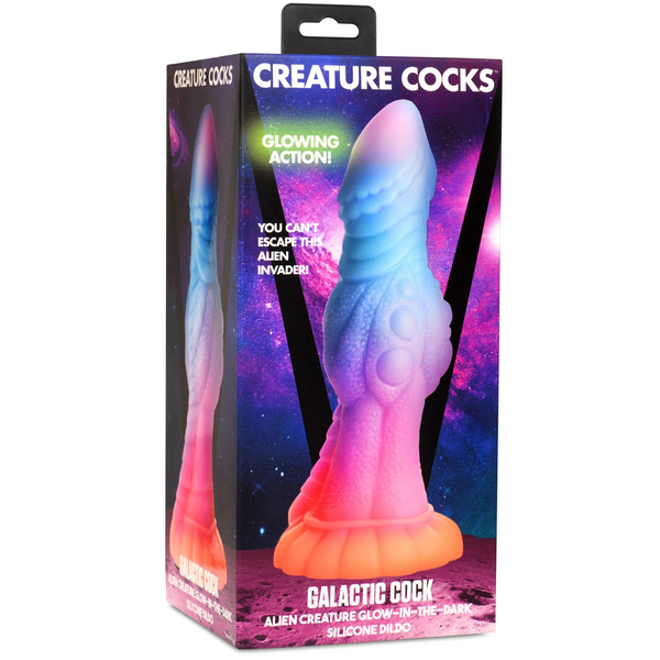 Galactic Cock Alien Creature Glow-in-the-Dark Silicone Dildo