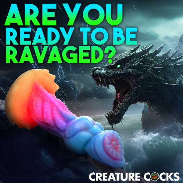 Creature Cocks Aqua-Cock Glow-In-The-Dark Silicone Dildo - Extreme Toyz Singapore - https://extremetoyz.com.sg - Sex Toys and Lingerie Online Store - Bondage Gear / Vibrators / Electrosex Toys / Wireless Remote Control Vibes / Sexy Lingerie and Role Play / BDSM / Dungeon Furnitures / Dildos and Strap Ons  / Anal and Prostate Massagers / Anal Douche and Cleaning Aide / Delay Sprays and Gels / Lubricants and more...