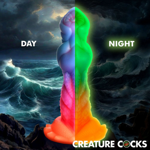 Creature Cocks Aqua-Cock Glow-In-The-Dark Silicone Dildo - Extreme Toyz Singapore - https://extremetoyz.com.sg - Sex Toys and Lingerie Online Store - Bondage Gear / Vibrators / Electrosex Toys / Wireless Remote Control Vibes / Sexy Lingerie and Role Play / BDSM / Dungeon Furnitures / Dildos and Strap Ons  / Anal and Prostate Massagers / Anal Douche and Cleaning Aide / Delay Sprays and Gels / Lubricants and more...