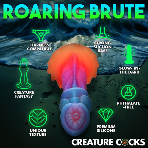 Creature Cocks Aqua-Cock Glow-In-The-Dark Silicone Dildo - Extreme Toyz Singapore - https://extremetoyz.com.sg - Sex Toys and Lingerie Online Store - Bondage Gear / Vibrators / Electrosex Toys / Wireless Remote Control Vibes / Sexy Lingerie and Role Play / BDSM / Dungeon Furnitures / Dildos and Strap Ons  / Anal and Prostate Massagers / Anal Douche and Cleaning Aide / Delay Sprays and Gels / Lubricants and more...