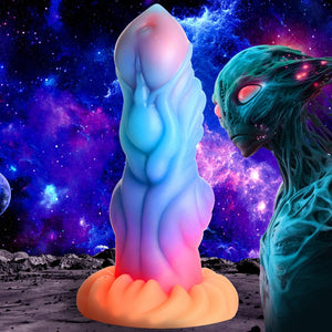 Creature Cocks Alien Invader Glow-In-The-Dark Silicone Dildo - Extreme Toyz Singapore - https://extremetoyz.com.sg - Sex Toys and Lingerie Online Store - Bondage Gear / Vibrators / Electrosex Toys / Wireless Remote Control Vibes / Sexy Lingerie and Role Play / BDSM / Dungeon Furnitures / Dildos and Strap Ons  / Anal and Prostate Massagers / Anal Douche and Cleaning Aide / Delay Sprays and Gels / Lubricants and more...