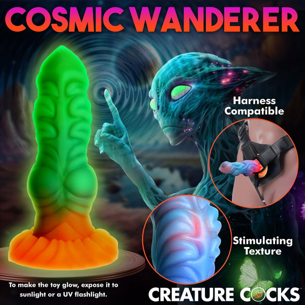 Creature Cocks Alien Invader Glow-In-The-Dark Silicone Dildo - Extreme Toyz Singapore - https://extremetoyz.com.sg - Sex Toys and Lingerie Online Store - Bondage Gear / Vibrators / Electrosex Toys / Wireless Remote Control Vibes / Sexy Lingerie and Role Play / BDSM / Dungeon Furnitures / Dildos and Strap Ons  / Anal and Prostate Massagers / Anal Douche and Cleaning Aide / Delay Sprays and Gels / Lubricants and more...