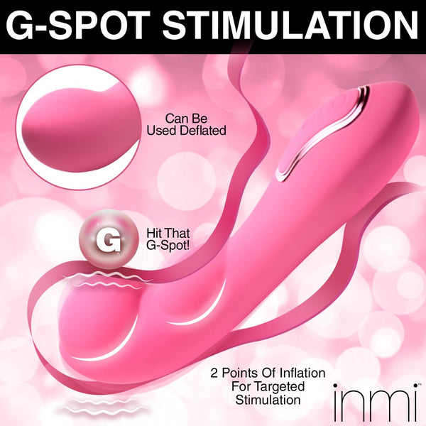 Inmi Extreme-G Inflating Rechargeable  G-spot Silicone Vibrator - Extreme Toyz Singapore - https://extremetoyz.com.sg - Sex Toys and Lingerie Online Store - Bondage Gear / Vibrators / Electrosex Toys / Wireless Remote Control Vibes / Sexy Lingerie and Role Play / BDSM / Dungeon Furnitures / Dildos and Strap Ons  / Anal and Prostate Massagers / Anal Douche and Cleaning Aide / Delay Sprays and Gels / Lubricants and more...