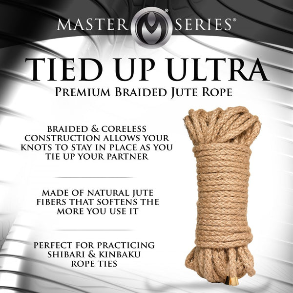 Master Series 50 ft Premium Braided Jute Bondage Rope - Extreme Toyz Singapore - https://extremetoyz.com.sg - Sex Toys and Lingerie Online Store - Bondage Gear / Vibrators / Electrosex Toys / Wireless Remote Control Vibes / Sexy Lingerie and Role Play / BDSM / Dungeon Furnitures / Dildos and Strap Ons  / Anal and Prostate Massagers / Anal Douche and Cleaning Aide / Delay Sprays and Gels / Lubricants and more...