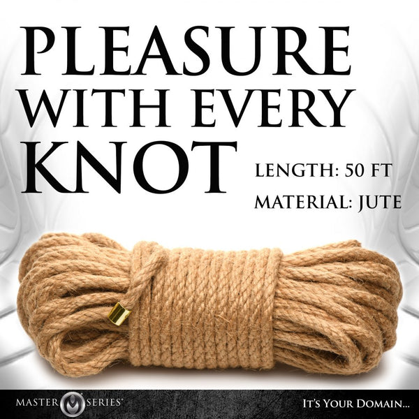 Master Series 50 ft Premium Braided Jute Bondage Rope - Extreme Toyz Singapore - https://extremetoyz.com.sg - Sex Toys and Lingerie Online Store - Bondage Gear / Vibrators / Electrosex Toys / Wireless Remote Control Vibes / Sexy Lingerie and Role Play / BDSM / Dungeon Furnitures / Dildos and Strap Ons  / Anal and Prostate Massagers / Anal Douche and Cleaning Aide / Delay Sprays and Gels / Lubricants and more...