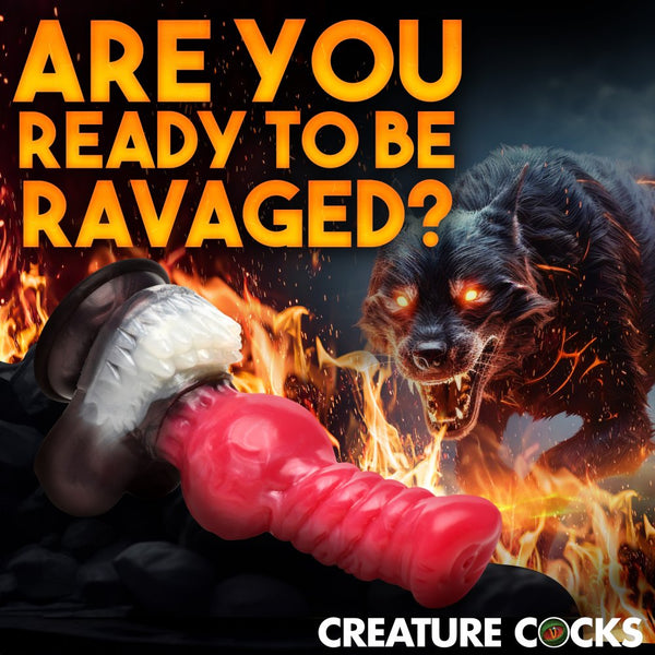 Creature Cocks Cujo Canine Silicone Dildo (2 Sizes Available) - Extreme Toyz Singapore - https://extremetoyz.com.sg - Sex Toys and Lingerie Online Store - Bondage Gear / Vibrators / Electrosex Toys / Wireless Remote Control Vibes / Sexy Lingerie and Role Play / BDSM / Dungeon Furnitures / Dildos and Strap Ons  / Anal and Prostate Massagers / Anal Douche and Cleaning Aide / Delay Sprays and Gels / Lubricants and more...