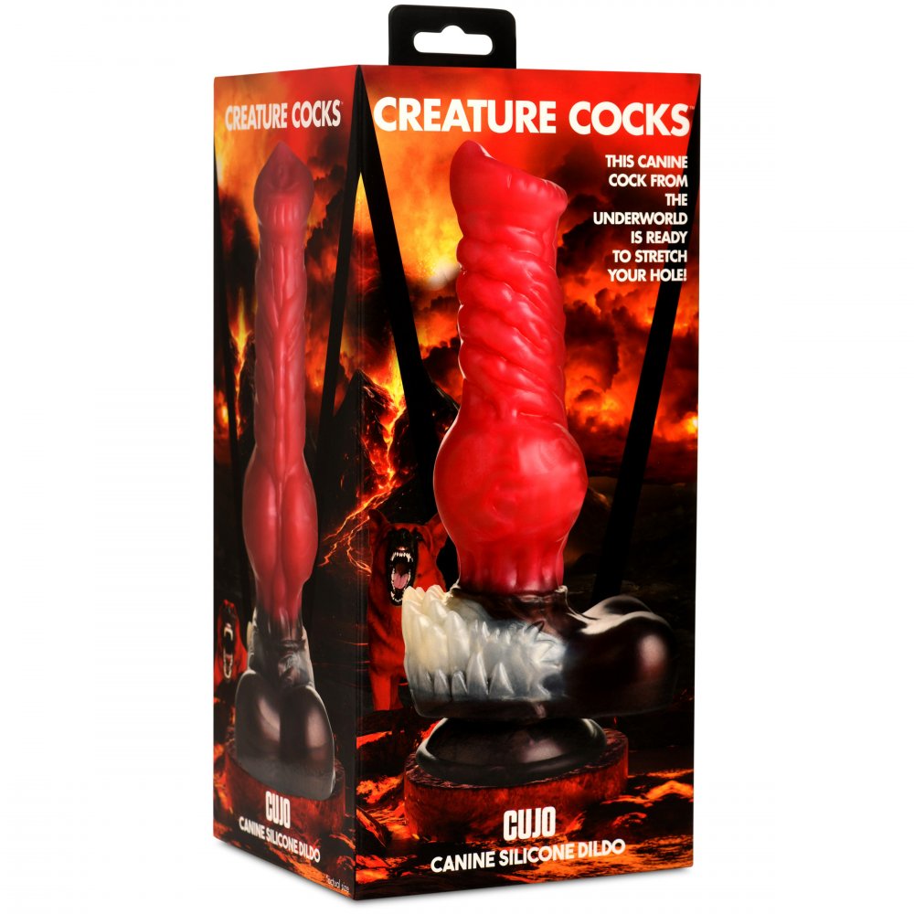 Creature Cocks Cujo Canine Silicone Dildo (2 Sizes Available) - Extreme Toyz Singapore - https://extremetoyz.com.sg - Sex Toys and Lingerie Online Store - Bondage Gear / Vibrators / Electrosex Toys / Wireless Remote Control Vibes / Sexy Lingerie and Role Play / BDSM / Dungeon Furnitures / Dildos and Strap Ons  / Anal and Prostate Massagers / Anal Douche and Cleaning Aide / Delay Sprays and Gels / Lubricants and more...
