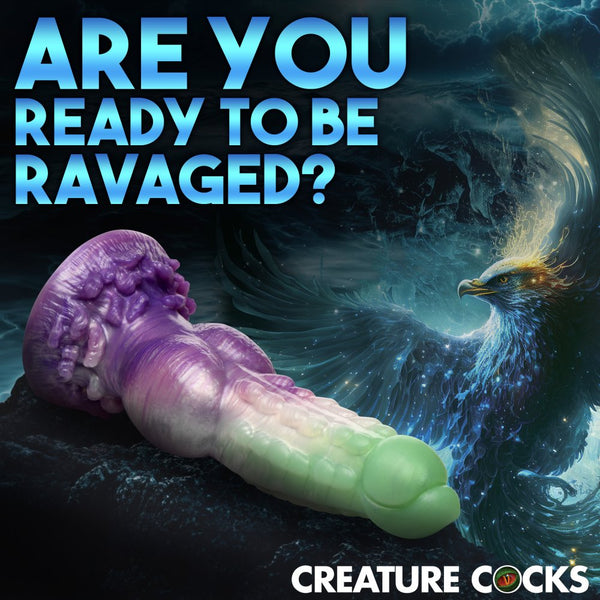 Creature Cocks Aqua Phoenix Silicone Dildo - Extreme Toyz Singapore - https://extremetoyz.com.sg - Sex Toys and Lingerie Online Store - Bondage Gear / Vibrators / Electrosex Toys / Wireless Remote Control Vibes / Sexy Lingerie and Role Play / BDSM / Dungeon Furnitures / Dildos and Strap Ons  / Anal and Prostate Massagers / Anal Douche and Cleaning Aide / Delay Sprays and Gels / Lubricants and more...