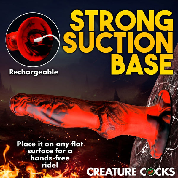 Creature Cocks Hell Wolf Thrusting and Vibrating Silicone Dildo with Remote - Extreme Toyz Singapore - https://extremetoyz.com.sg - Sex Toys and Lingerie Online Store - Bondage Gear / Vibrators / Electrosex Toys / Wireless Remote Control Vibes / Sexy Lingerie and Role Play / BDSM / Dungeon Furnitures / Dildos and Strap Ons &nbsp;/ Anal and Prostate Massagers / Anal Douche and Cleaning Aide / Delay Sprays and Gels / Lubricants and more...