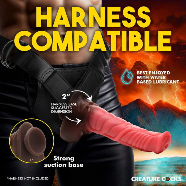 Deluxe Centaur Thrusting & Vibrating Silicone Dildo with Remote