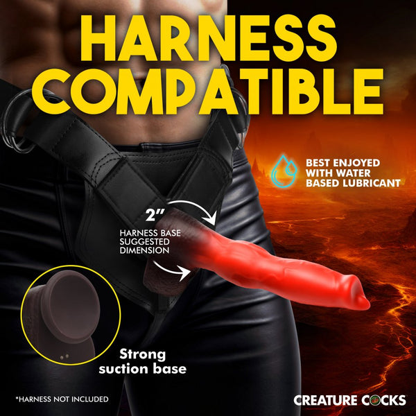 Ramming Hound Thrusting & Vibrating Silicone Dildo with Remote