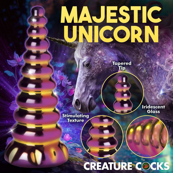 Creature Cocks Twilight Rainbow Glass Dildo - Extreme Toyz Singapore - https://extremetoyz.com.sg - Sex Toys and Lingerie Online Store - Bondage Gear / Vibrators / Electrosex Toys / Wireless Remote Control Vibes / Sexy Lingerie and Role Play / BDSM / Dungeon Furnitures / Dildos and Strap Ons  / Anal and Prostate Massagers / Anal Douche and Cleaning Aide / Delay Sprays and Gels / Lubricants and more...