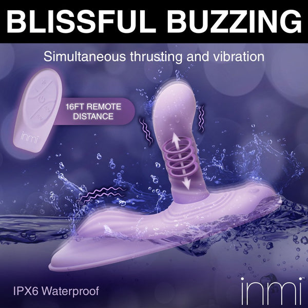 Inmi Spin n' Grind Remote Control Thrusting and Vibrating Rechargeable Silicone Sex Grinder - Extreme Toyz Singapore - https://extremetoyz.com.sg - Sex Toys and Lingerie Online Store - Bondage Gear / Vibrators / Electrosex Toys / Wireless Remote Control Vibes / Sexy Lingerie and Role Play / BDSM / Dungeon Furnitures / Dildos and Strap Ons &nbsp;/ Anal and Prostate Massagers / Anal Douche and Cleaning Aide / Delay Sprays and Gels / Lubricants and more...