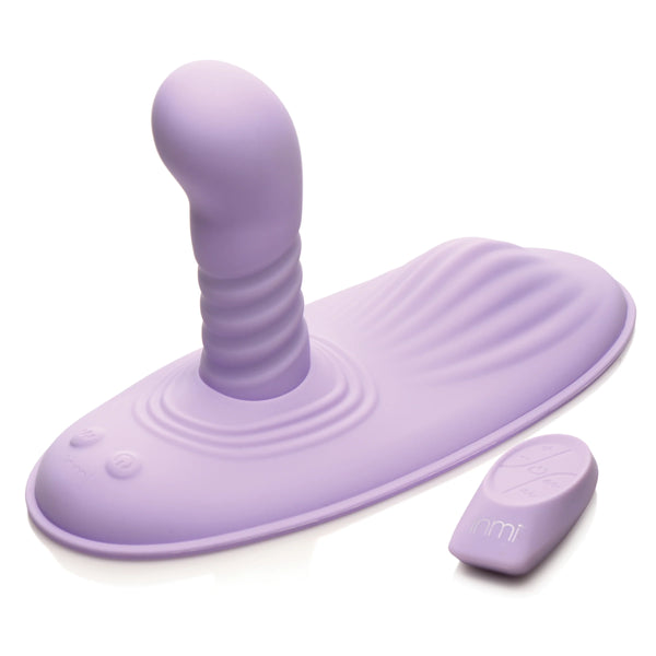 Spin n' Grind Remote Control Rechargeable Thrusting & Vibrating Silicone Sex Grinder