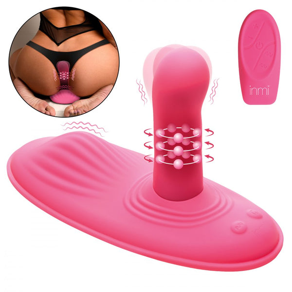 Inmi Spin n' Grind Rechargeable Rotating and Vibrating Remote Control Silicone Sex Grinder - Extreme Toyz Singapore - https://extremetoyz.com.sg - Sex Toys and Lingerie Online Store - Bondage Gear / Vibrators / Electrosex Toys / Wireless Remote Control Vibes / Sexy Lingerie and Role Play / BDSM / Dungeon Furnitures / Dildos and Strap Ons &nbsp;/ Anal and Prostate Massagers / Anal Douche and Cleaning Aide / Delay Sprays and Gels / Lubricants and more...