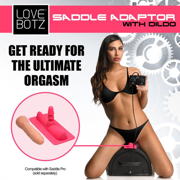 LoveBotz Saddle Adapter with Dildo - Extreme Toyz Singapore - https://extremetoyz.com.sg - Sex Toys and Lingerie Online Store - Bondage Gear / Vibrators / Electrosex Toys / Wireless Remote Control Vibes / Sexy Lingerie and Role Play / BDSM / Dungeon Furnitures / Dildos and Strap Ons &nbsp;/ Anal and Prostate Massagers / Anal Douche and Cleaning Aide / Delay Sprays and Gels / Lubricants and more...