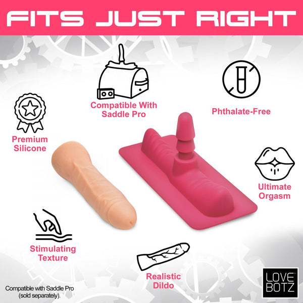 LoveBotz Saddle Adapter with Dildo - Extreme Toyz Singapore - https://extremetoyz.com.sg - Sex Toys and Lingerie Online Store - Bondage Gear / Vibrators / Electrosex Toys / Wireless Remote Control Vibes / Sexy Lingerie and Role Play / BDSM / Dungeon Furnitures / Dildos and Strap Ons &nbsp;/ Anal and Prostate Massagers / Anal Douche and Cleaning Aide / Delay Sprays and Gels / Lubricants and more...