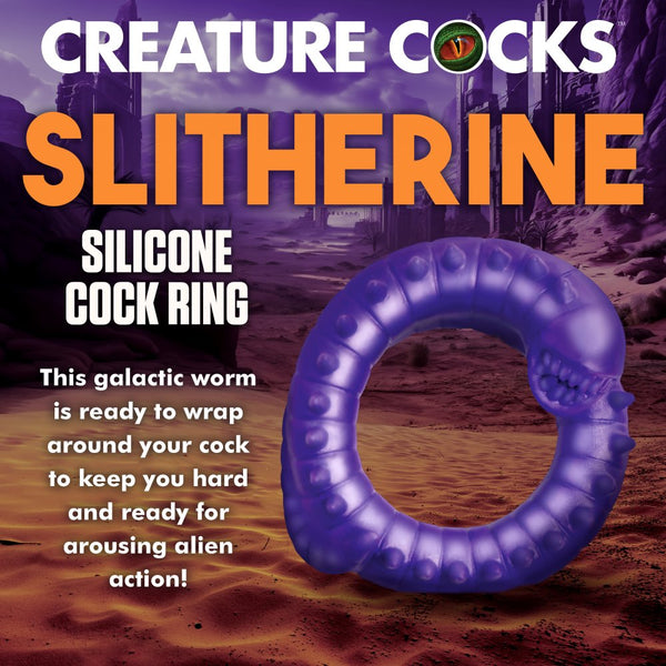 Creature Cocks Slitherine Silicone Cock Ring - Extreme Toyz Singapore - https://extremetoyz.com.sg - Sex Toys and Lingerie Online Store - Bondage Gear / Vibrators / Electrosex Toys / Wireless Remote Control Vibes / Sexy Lingerie and Role Play / BDSM / Dungeon Furnitures / Dildos and Strap Ons  / Anal and Prostate Massagers / Anal Douche and Cleaning Aide / Delay Sprays and Gels / Lubricants and more...