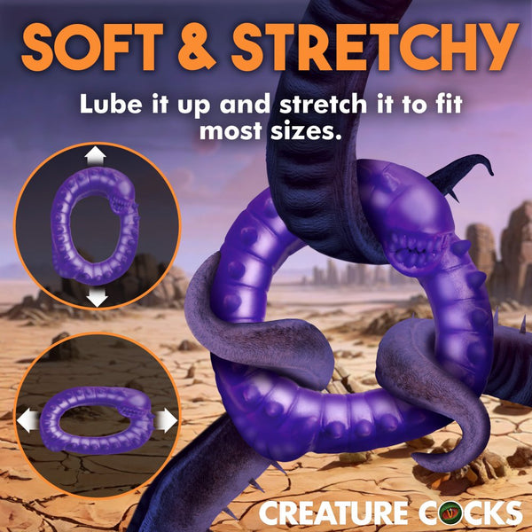 Creature Cocks Slitherine Silicone Cock Ring - Extreme Toyz Singapore - https://extremetoyz.com.sg - Sex Toys and Lingerie Online Store - Bondage Gear / Vibrators / Electrosex Toys / Wireless Remote Control Vibes / Sexy Lingerie and Role Play / BDSM / Dungeon Furnitures / Dildos and Strap Ons  / Anal and Prostate Massagers / Anal Douche and Cleaning Aide / Delay Sprays and Gels / Lubricants and more...