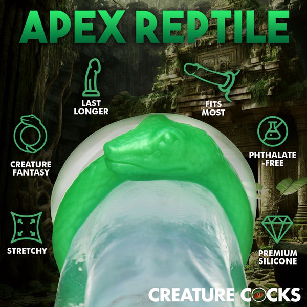 Creature Cocks Serpentine Silicone Cock Ring - Extreme Toyz Singapore - https://extremetoyz.com.sg - Sex Toys and Lingerie Online Store - Bondage Gear / Vibrators / Electrosex Toys / Wireless Remote Control Vibes / Sexy Lingerie and Role Play / BDSM / Dungeon Furnitures / Dildos and Strap Ons  / Anal and Prostate Massagers / Anal Douche and Cleaning Aide / Delay Sprays and Gels / Lubricants and more...