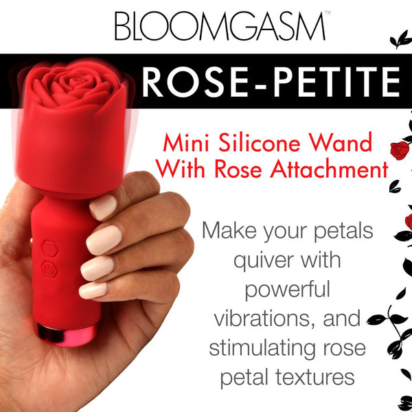Inmi Bloomgasm Pleasure Rose-Petite Rechargeable Mini Silicone Rose Wand - Extreme Toyz Singapore - https://extremetoyz.com.sg - Sex Toys and Lingerie Online Store - Bondage Gear / Vibrators / Electrosex Toys / Wireless Remote Control Vibes / Sexy Lingerie and Role Play / BDSM / Dungeon Furnitures / Dildos and Strap Ons  / Anal and Prostate Massagers / Anal Douche and Cleaning Aide / Delay Sprays and Gels / Lubricants and more...