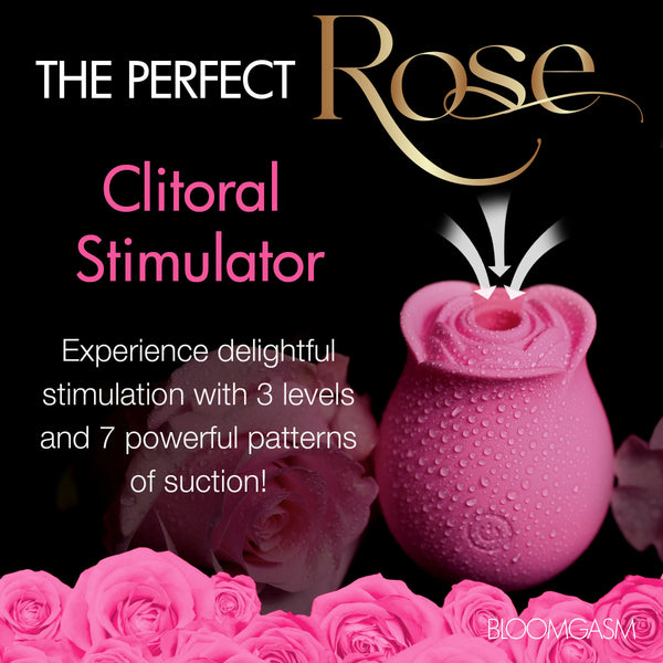 The Perfect Rose Rechargeable Clitoral Stimulator - Pink