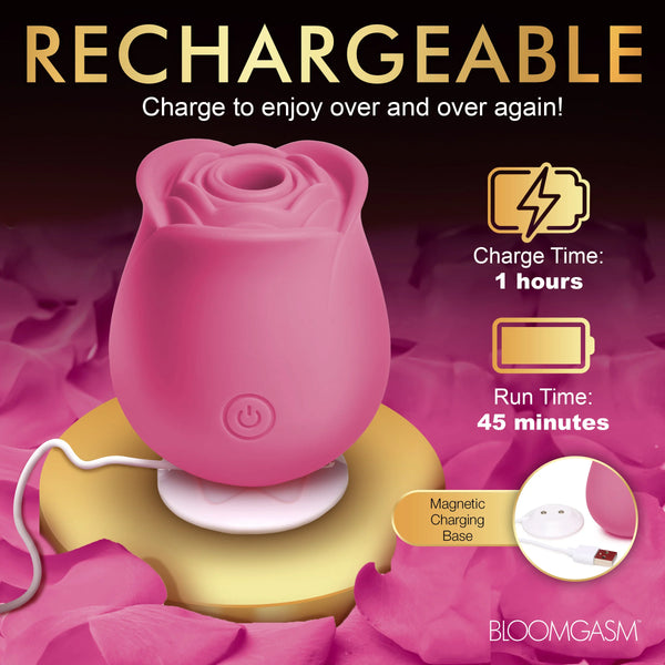 The Perfect Rose Rechargeable Clitoral Stimulator - Pink