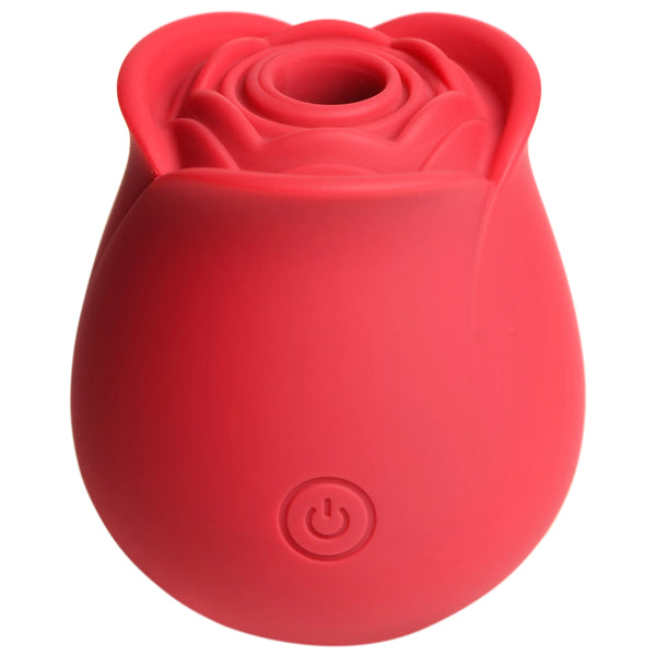 The Perfect Rose Rechargeable Clitoral Stimulator - Red